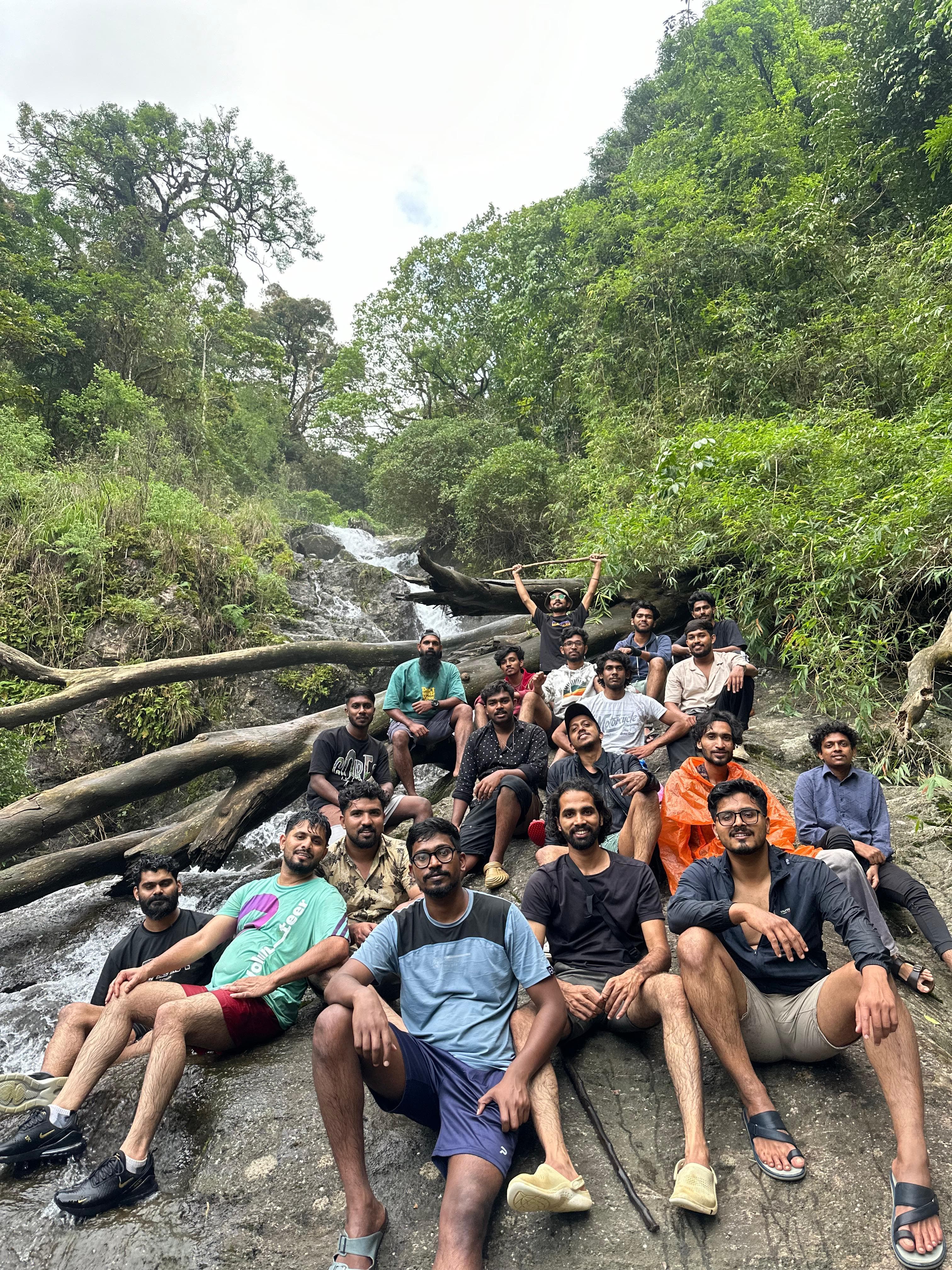 A group of travellers exploring scenic destinations with Sanjara